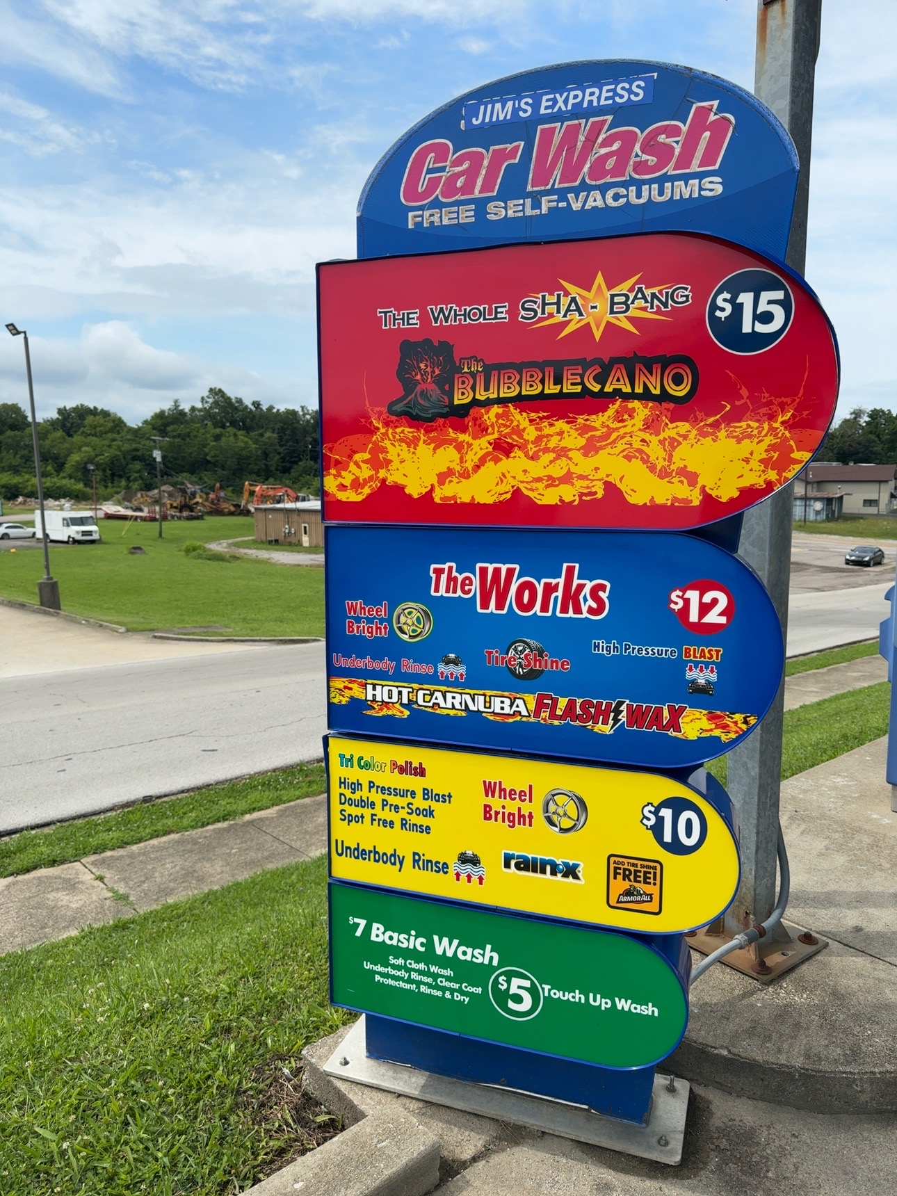 Jim’s Express Car Wash sign